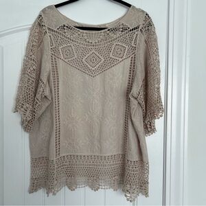 Elegant Crochet Lace Top